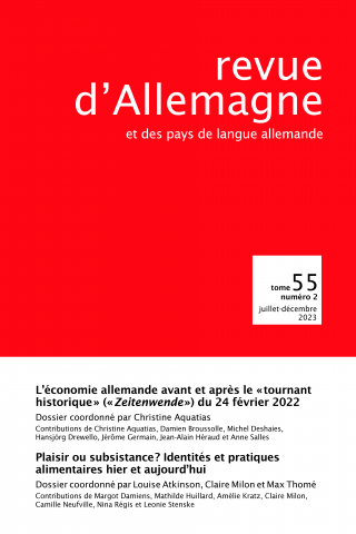 Subscription Revue d’Allemagne et des pays de langue allemande