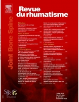 Subscription Revue du rhumatisme