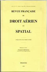 Subscription Revue française de droit aérien spatial