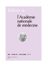 Subscription Bulletin de l’académie nationale de médecine