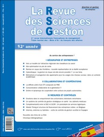 La Revue des sciences de gestion