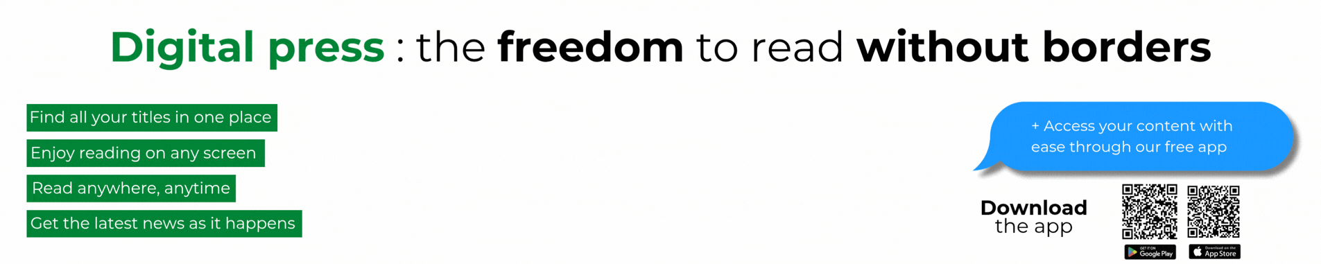 Bannière numérique EN