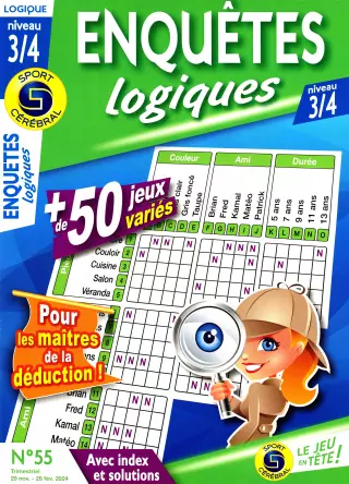 Enquêtes Logiques Niveau 3/4