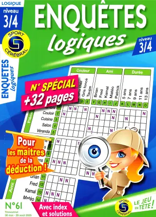 Enquêtes Logiques Niveau 3/4